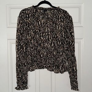 HALOGEN Animal Print Blouse